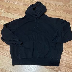 H&M Men’s Basics Black Hoodie Relaxed Fit (XL/ Extra Large)